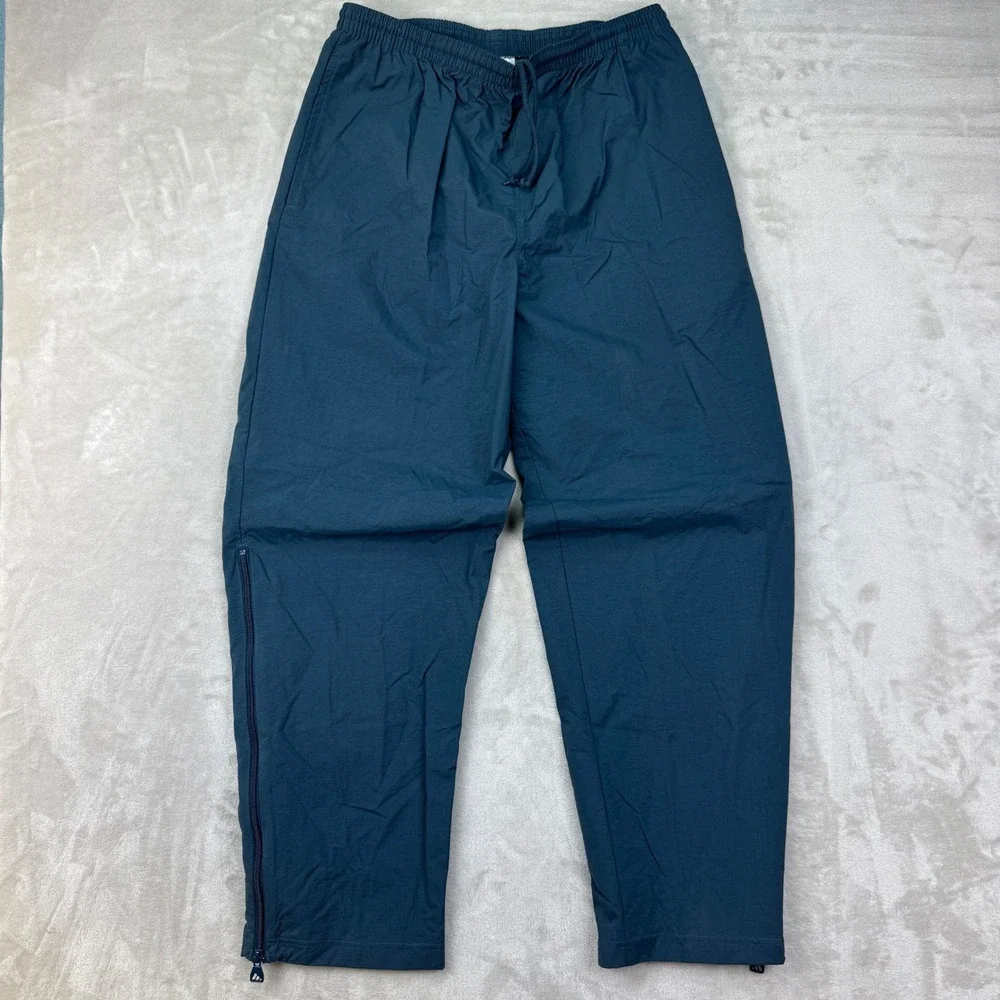 90s Adidas Track Pants Mens Large  Orange Zip Leg Windbreaker Vintage Sportswear